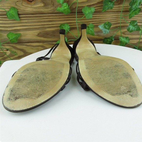 Talbots Women Strappy Shoes Brown Synthetic Slip On Size 8.5 Medium (B, M) - Picture 9 of 9